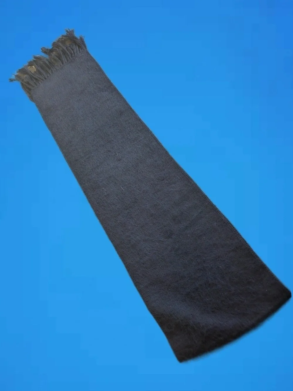 Capcha.Tex Peru Fine Alpaca Wool Scarf Fringed Black Gold Quality 70x9